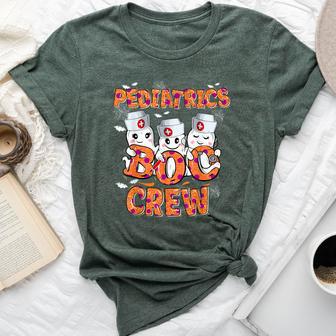 Pediatric Nurse Halloween Pediatric Boo Crew Bella Canvas T-shirt - Thegiftio UK