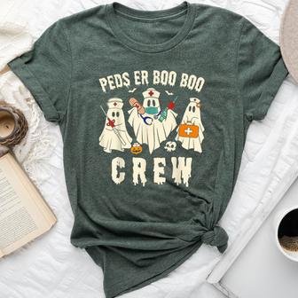 Peds Emergency Department Halloween Rn Er Pediatric Ed Nurse Bella Canvas T-shirt - Thegiftio UK