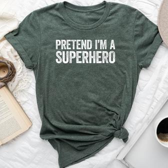 Pretend I'm A Superhero Matching Costume Bella Canvas T-shirt | Seseable UK