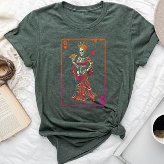 Queen Of Hearts Halloween Costume Valentines Card Couple Set Bella Canvas T-shirt | Seseable UK