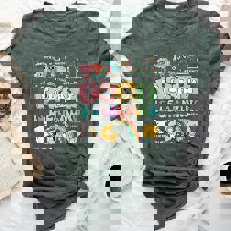 Retro Groovy Play Is Learning Kindergarten Teacher Daycare Bella Canvas T-shirt | Mazezy