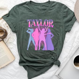 Retro Taylor First Name Personalized Groovy Birthday Girl Bella Canvas T-shirt - Thegiftio UK