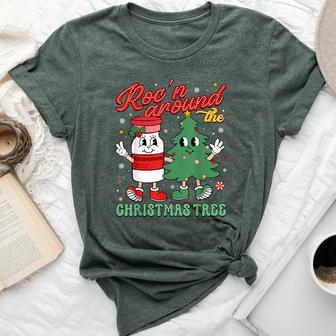 Roc'n Around The Christmas Tree Er Ed Icu Nurse Christmas Bella Canvas T-shirt - Thegiftio UK