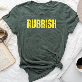 Rubbish Vintage Girl That Says Junk Distressed Bella Canvas T-shirt - Thegiftio UK
