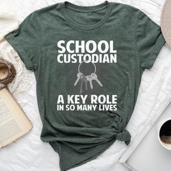 School Custodian For Custodian Appreciation Bella Canvas T-shirt - Thegiftio UK