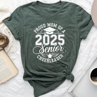 Senior 2025 Cheer Team Mom High School Graduation Outfit Bella Canvas T-shirt - Thegiftio UK