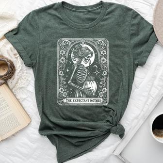 Skeleton Expectant Mother Tarot Card Pregnancy Announcement Bella Canvas T-shirt - Thegiftio UK