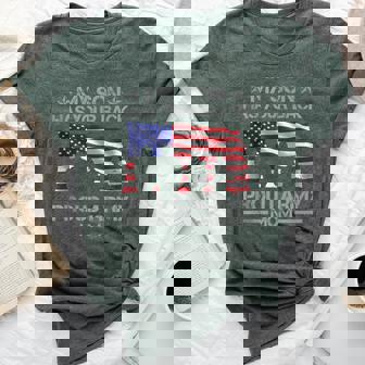 My Son Has Your Back Proud Army Mom Usa Flag Camouflage Bella Canvas T-shirt - Monsterry