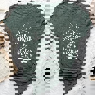 Sunshine And Whiskey Summer Vacation Summer Bella Canvas T-shirt - Monsterry