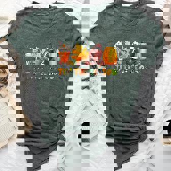 Tis The Season Football Autumn Vibes Fall Football Lover Bella Canvas T-shirt | Mazezy