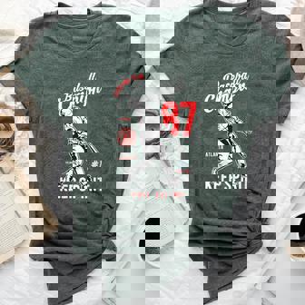 Vintage Retro College Baseball Custom Fan Bella Canvas T-shirt - Monsterry