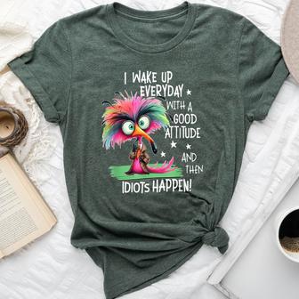 I Wake Up Everyday With A Good Attitude Sarcastic Bella Canvas T-shirt - Thegiftio UK