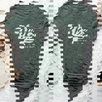 Wife Est 2024 Married Couple Vintage Matching Wedding Bella Canvas T-shirt | Mazezy