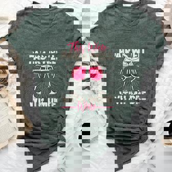 Wine Pairs Well With More Wine Fun Drinking Drinker Graphic Bella Canvas T-shirt - Seseable