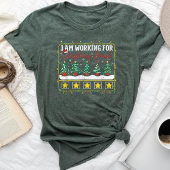 I Am Working For Christmas Break Teacher 5 Stars Bella Canvas T-shirt - Thegiftio UK