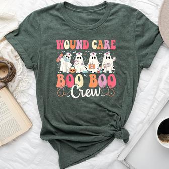 Wound Care Nurse Boo Boo Crew Ghost Halloween Wound Care Bella Canvas T-shirt - Thegiftio UK