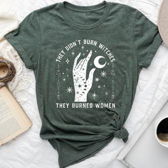 They Didn't Burn Witches They Burned Witchy Feminist Bella Canvas T-shirt - Thegiftio UK