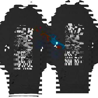 16 Year Old Cool 16Th Birthday Boy For Monster Truck Car Lovers Youth Sweatshirt - Monsterry