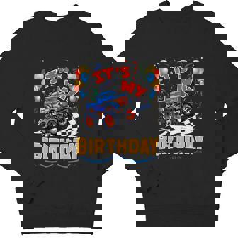 It Is My Birthday Boy Monster Truck Car Party Day Kids Youth Sweatshirt - Monsterry