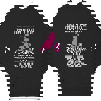 Born Ride Horse Forced To Go To School Barrel Racing Meaningful Youth Sweatshirt - Monsterry