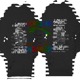 I Crushed 2Nd Grade Monter Truck Back To School Youth Sweatshirt - Monsterry