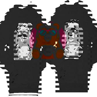 Delightful Brown Bear Stuffed Animal & Kid-Friendly Uv Youth Sweatshirt - Monsterry