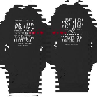Free Hugs Just Kidding Dont Touch Me Valentines Day Youth Sweatshirt - Monsterry