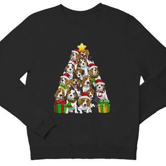 Christmas Beagle Pajama Shirt Tree Dog Dad Mom Xmas Youth Sweatshirt - Monsterry