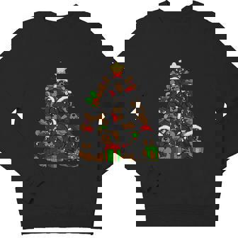 Christmas Dachshund Pajama Shirt Tree Dog Dad Mom Xmas Youth Sweatshirt - Monsterry