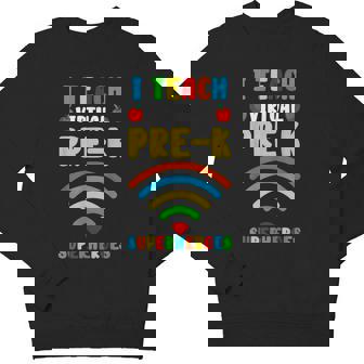 Teaching With My Virtual Pre-K Superheroes Youth Sweatshirt - Monsterry