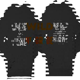 Wild About 4Th Grade Leopard Girls Teacher Youth Sweatshirt - Monsterry