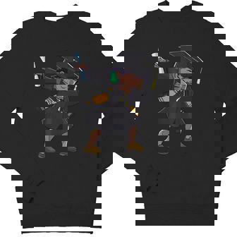 Graduation Class Of 2024 Dabbing Girl Black Graduate Dab Kid Youth Sweatshirt - Monsterry