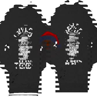 I Do It For The Ho's Inappropriate Christmas Men Santa Youth Sweatshirt - Monsterry