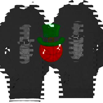 Kids Basketball Leprechaun Hat St Patricks Day Lucky Irish Youth Sweatshirt - Monsterry