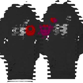 Kids Boys And Girls Valentines Day Monsters With Heart Balloons Youth Sweatshirt - Monsterry