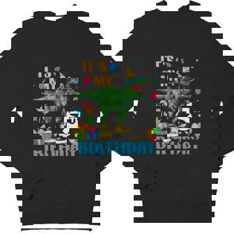 Kids Boys It's My 5Th Birthday Happy 5 Year Trex Tshirt Youth Sweatshirt - Monsterry