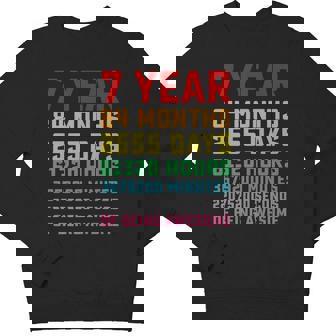 Kids Vintage 7Th Birthday 7 Years Old Youth Sweatshirt - Monsterry