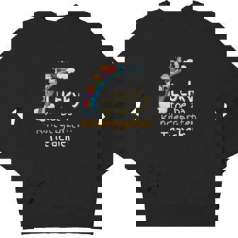 Lucky To Be A Kindergarten Teacher St Patricks Day Irish Youth Sweatshirt - Monsterry