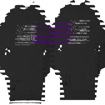 Purple Up Military Kid Us Flag Military Child Month Adult Youth Sweatshirt - Monsterry