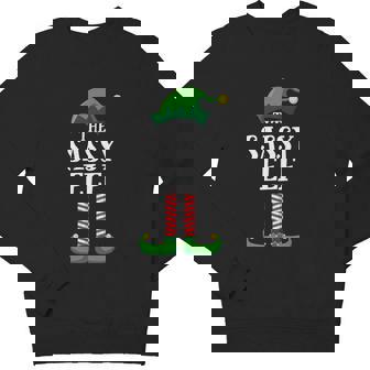 Sassy Elf Matching Family Group Christmas Party Pajama Youth Sweatshirt - Monsterry