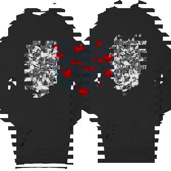 Siberian Husky Valentines Day Heart Kids Boys Girls Youth Sweatshirt - Monsterry