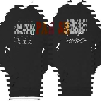 Spanish Teacher Groovy Appreciation Day Back To School Youth Sweatshirt - Monsterry
