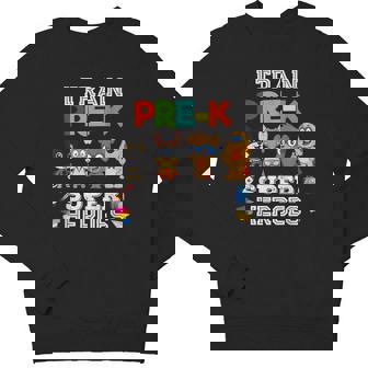 I Train Pre-K Superheroes Back To School Teacher Gif Youth Sweatshirt - Monsterry