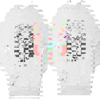 Kawaii Axolotl Christmas Stocking Kid Youth N Pajamas Pjs Youth Sweatshirt - Monsterry