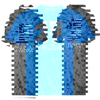 Trump 45-47 MAGA US Flag 2024 Presidential Election Tie-Dye T-Shirts - Monsterry