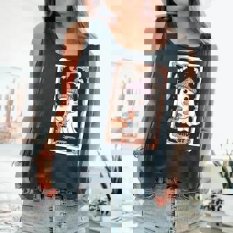 Cute Boo Tarot Card The Halloween Comfort Colors Tank Top - Monsterry