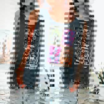 Retro Halloween Tarot Card Comfort Colors Tank Top - Monsterry