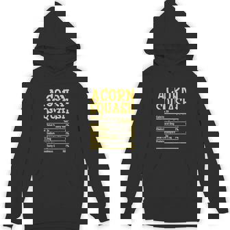 Acorn Squash Nutrition Thanksgiving Costume Food Facts Xmas Unisex Hoodie - Monsterry