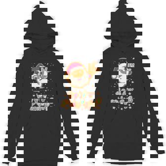 ASL Christmas Santa Signing Merry Christmas Sign Language Unisex Hoodie - Monsterry