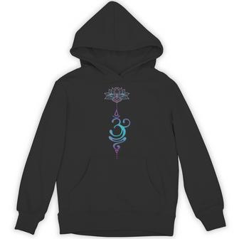 Breathe Symbol Chakra Mindfulness Hinduism Breathing Apparel Unisex Hoodie - Monsterry
